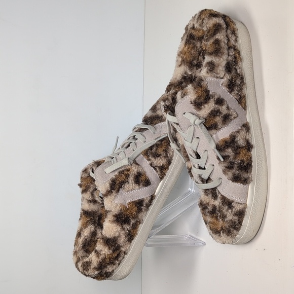 Vintage Havana Tan and Cream Faux Fur slip on Sneakers womans size 8.5 - Picture 10 of 16